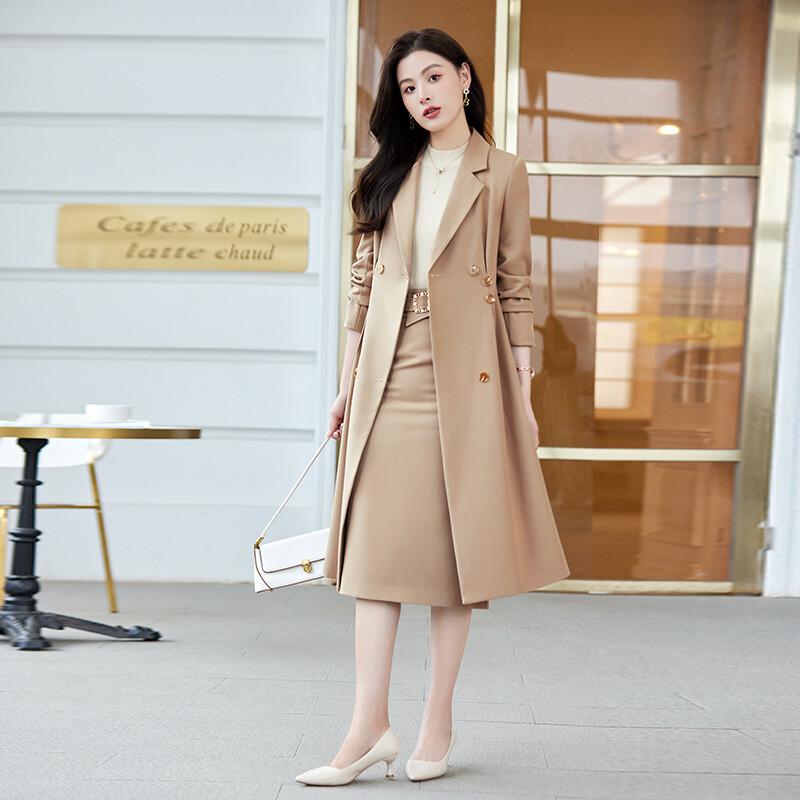 Women's Professional Mid-Length Trench Coat