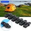 Windproof Outdoor Tent Clips & Rope Buckles - Secure Plastic Fastening for Awnings