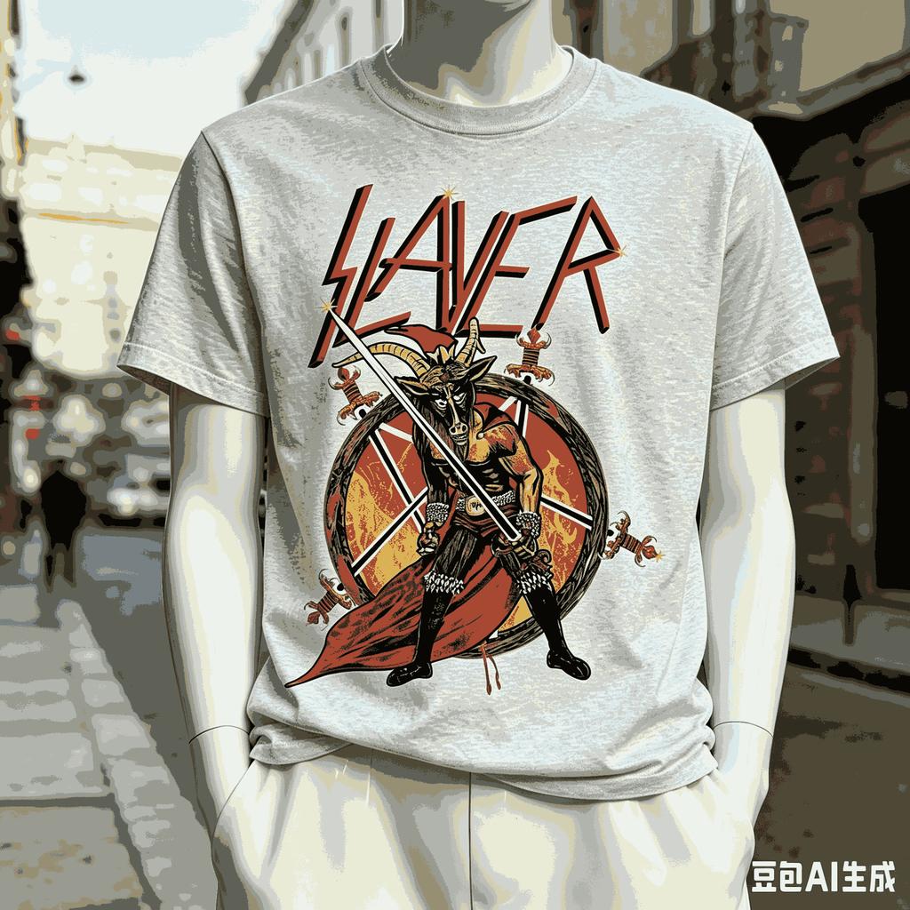 Slayer For Fan Gift Tshirt Unisex Unisex Harajuku Oversized Unisex Short Sleeve Streetwear High Quality Couples Classic Comfortable