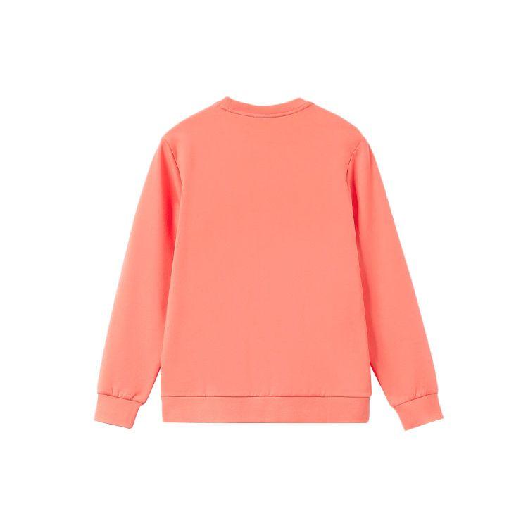Li Ning Wade Series Letter Print Sports Crew Neck Sweatshirt Men Sweatshirt Desert-Pink AWDR437-4