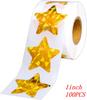 50-500pcs 1inch Clear Gold Foil Thank You Stickers for Envelope Sealing Label Stickers Pretty Things Inside for Gifts Package