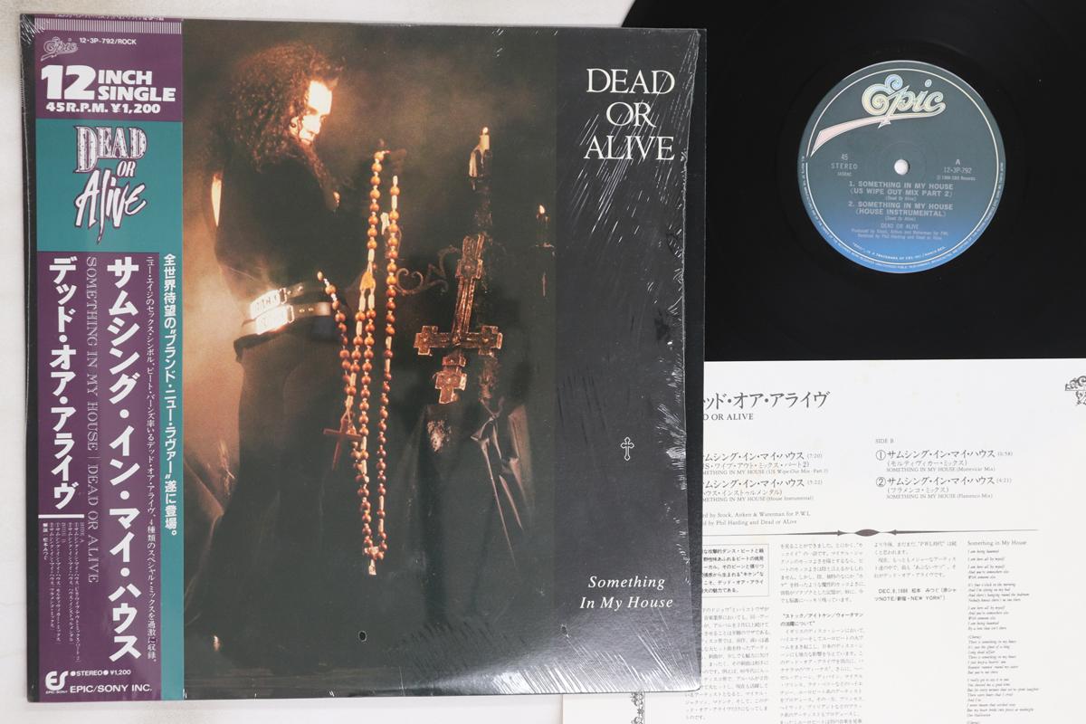 

12inch Record DEAD OR ALIVE - Something In My House 123P792 EPIC 1986 Japan Obi Rock Used