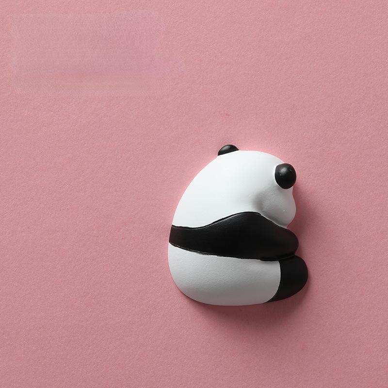 Panda Refrigerator Magnetic Sticker Resin Refrigerator Decoration Magnet Creative Magnetic Sticker Po Wall