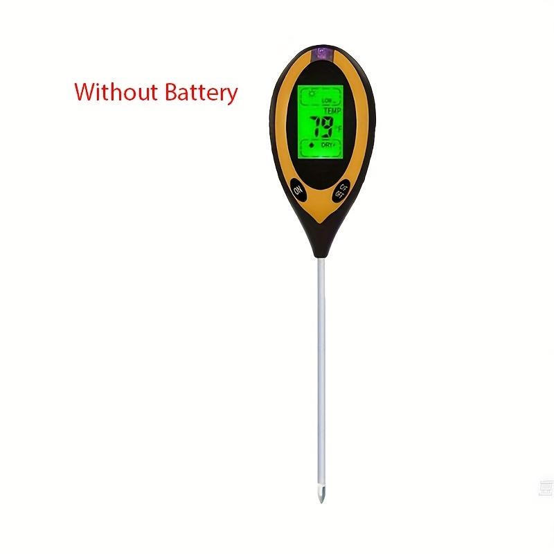 

4-в-1 Измеритель влажности почвы Цифровой pH-метр/Влажность почвы/Температура растения/Освещенность Подходит для тестирования почвы в садах