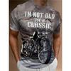 Men's Halloween Sports T-shirt 3D Neutral Skull Print Round Neck Short Sleeved Casual, Comfortable and Fashionable Top