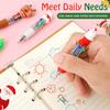 60Pcs Creative Mini Multicolor Pens Kawaii 4 In 1 Colors Ballpoint Pen Party Favors Christmas Gift for Student Friend Coworker