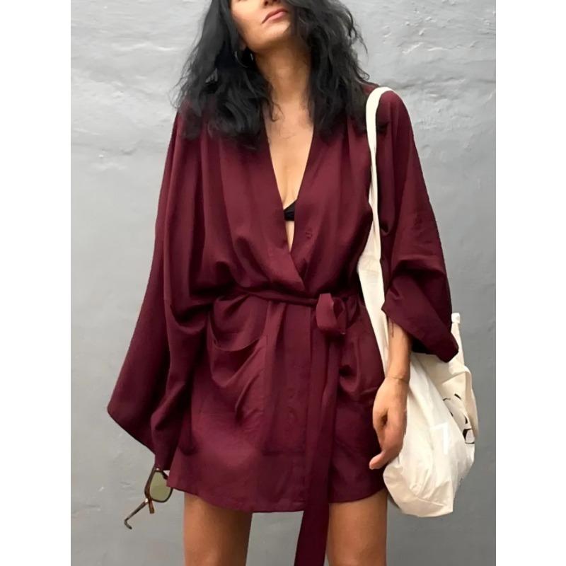 Cardigan Kimono Short Versatile Loose Cover Up  Seaside Vacation Sun Protection Shirt Shawl