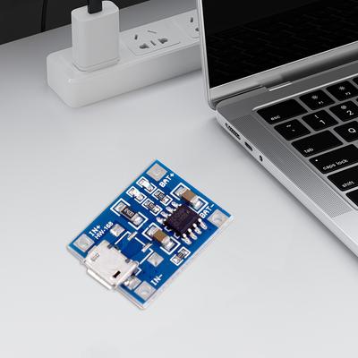 Battery Charging Module Micro USB Mini Battery Charger Board 1A DC4.5-5.5V with Indicator Light for Lithium Batteries