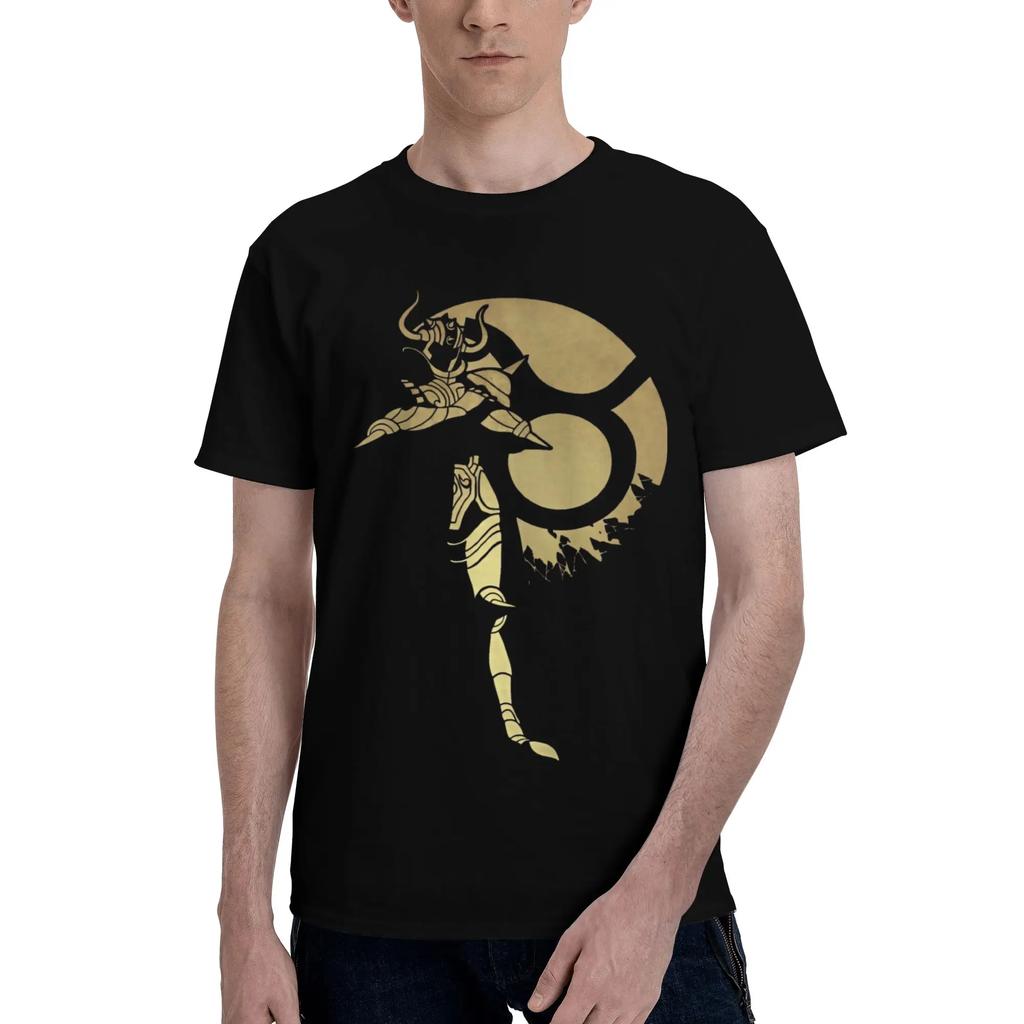 Gold Saint Taurus Unisex TShirt Clothes Saint Seiya Hipster Tees Short Sleeve fugees 100 Cotton