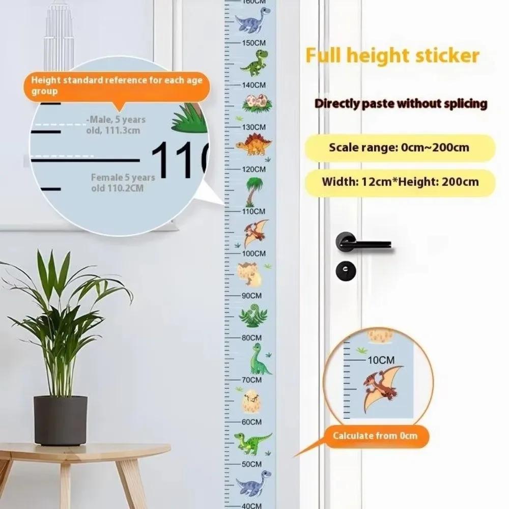 

2M Height Height Measurement Sticker Waterproof Self-adhesive Height Measuring Tape Removable Catoon Pattern Child Growth Chart