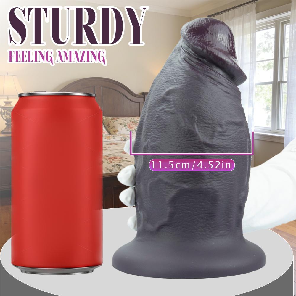 Soft Realistic Liquid Silicone Dildo Big Penis Anal Vaginal Plug Adult Masturbation Sex Toy