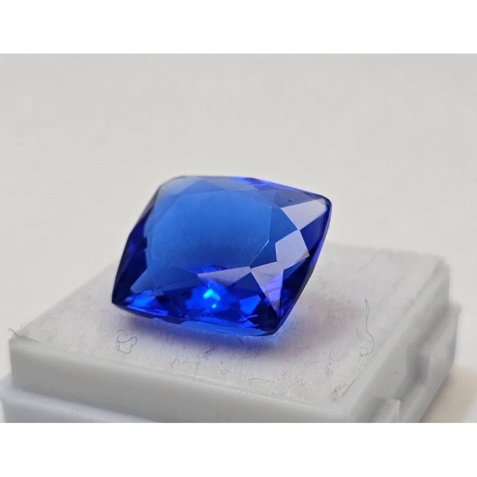 Blue Sapphire Natural 11+ Ct Cushion Cut Stunning Loose Gemstone