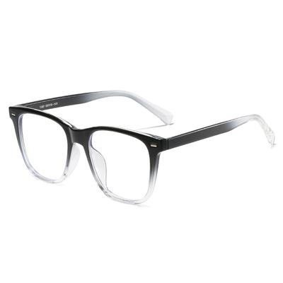 Personalized Square Rivet Decorative Glasses Frame, Anti-Blue Tr90 Flat Glasses, Can Be Equipped With Myopia Frame Glasses