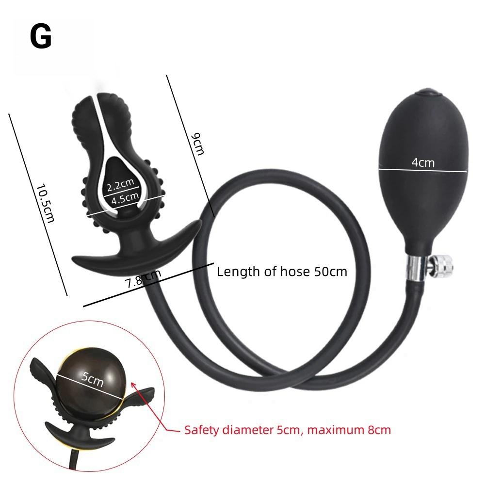 Nafukovací anální anální dilatátor bez vibrátoru Masážní přístroj prostaty Vaginální dilatátor G Stimulátor expanze bodu G Anální sexuální hračky pro dospělé