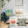 4Pcs Summer Fruits Cushion Covers Single-sided Printed 45CM Throw Pillow Case Cover Sofa Cushion Home Room Decor