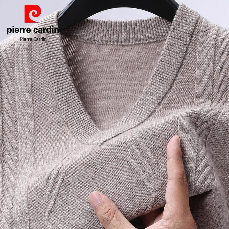 Pierre Cardin Men's 100% Wool V-Neck Vest