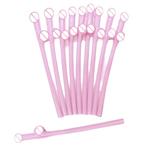 10Pcs Novelty Bachelorette Party Straws Disposable Excellent Wedding Hen Night Supplies Straw