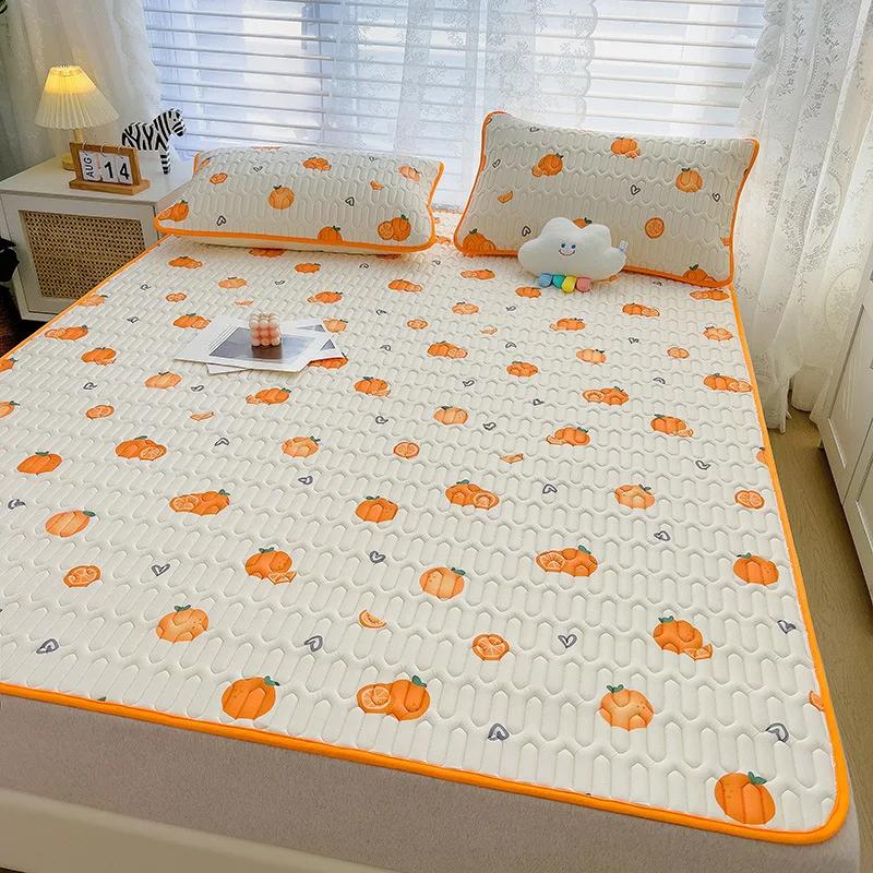 Summer Thailand Thickened Latex Cool Mat Three Piece Set, Washable, Fresh Ice Silk Air Conditioning Soft Mat Gift Wholesale