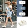 Foam Sole Velcro Mary Jane Shoes Women's Summer New Big Head Sports Little White Shoes Casual Versatile Single Shoes