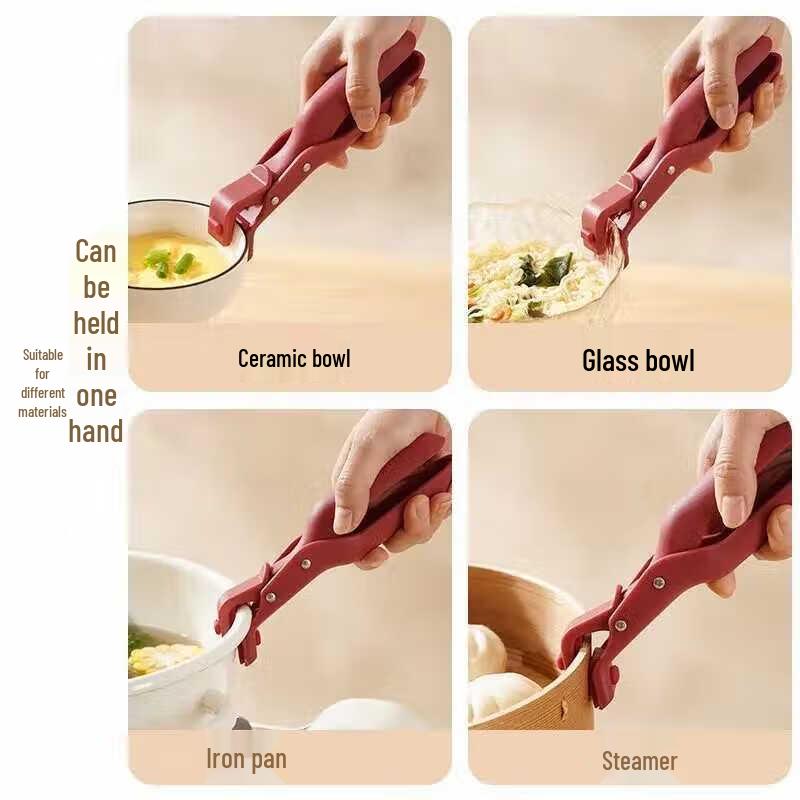 Anti-Scald Bowl & Plate Retriever Tongs (4-Pack)