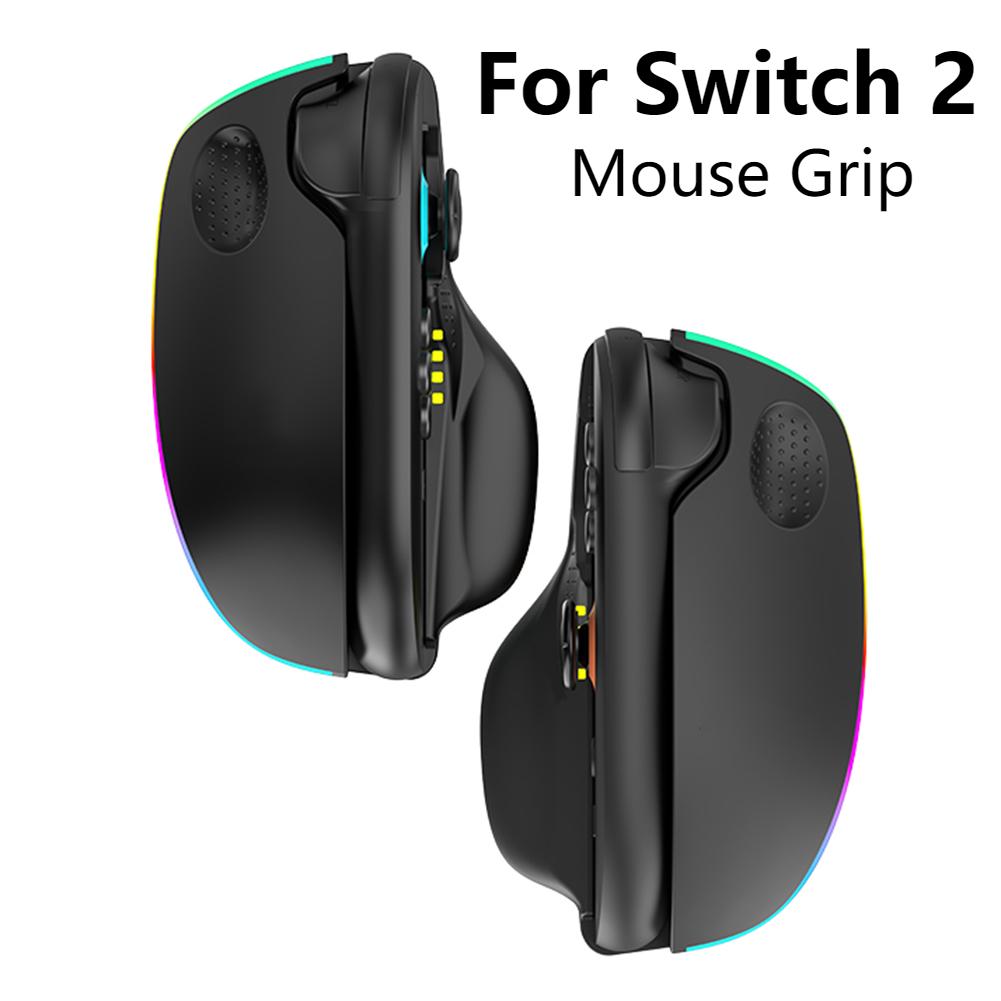 2pcs Mouse Grip Ergonomic Game Mice Desktop Mouse Mode Holder for Nintendo Switch 2 Joycon Mouse Stable Control for Shooter Game