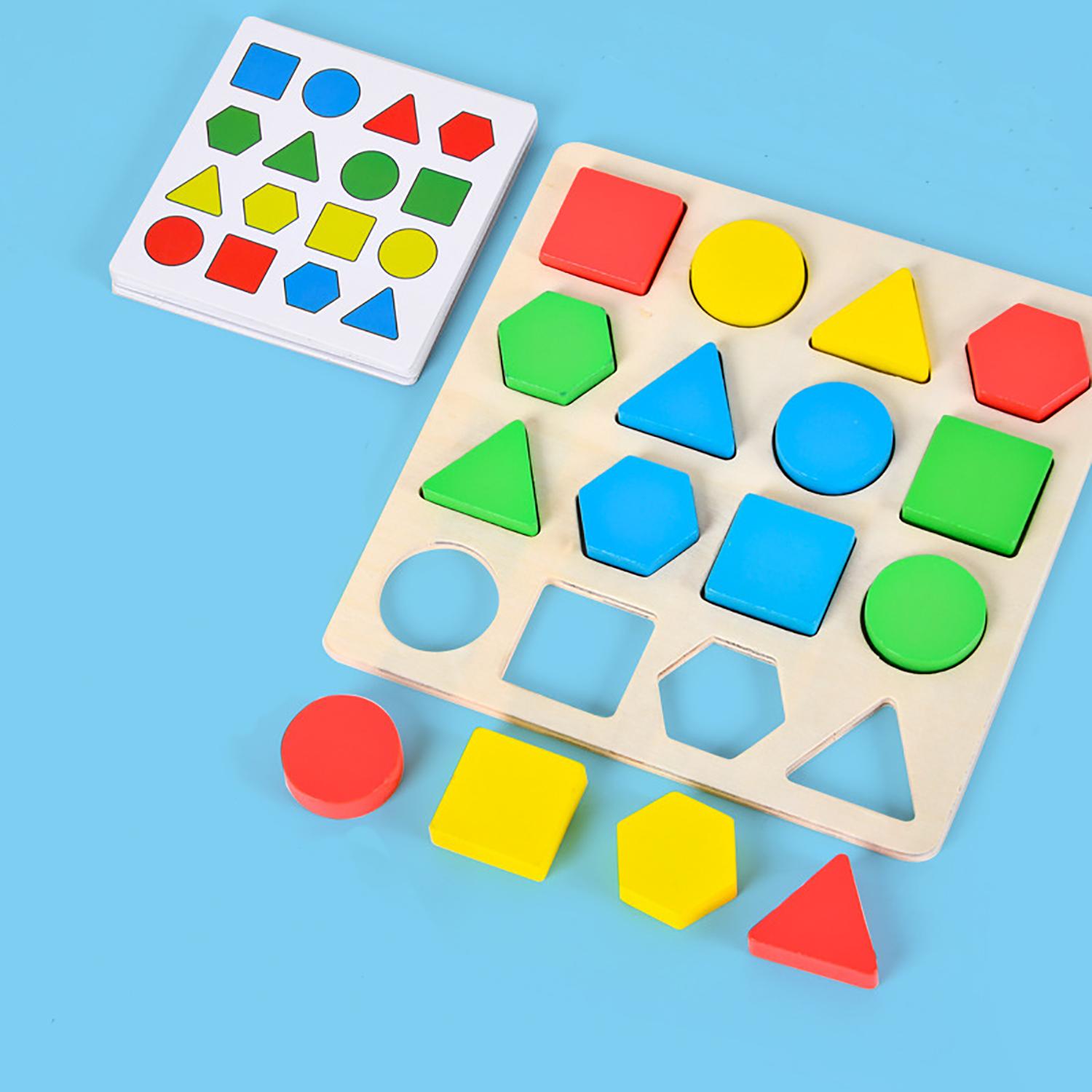 Просвещение Раннее Образование Взаимодействие Родителей и Детей Детская Головоломка Битва Геометрические Блоки Игрушки Форма Цвет Сопоставление Головоломка
