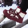 Autumn/Winter Fur-Lined Kids' Cotton Snow Boots - Warm Mid-High Top for Boys & Girls