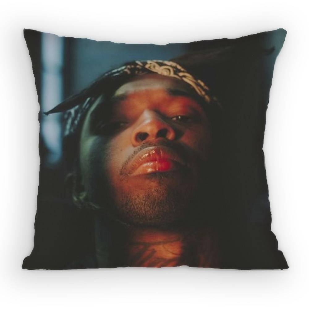 

Rapper PPop SSmoke Pillow Case Sofa Living Room Bedroom Headboard Backrest Cushion Square Cushion Nap Time 30x30 cm