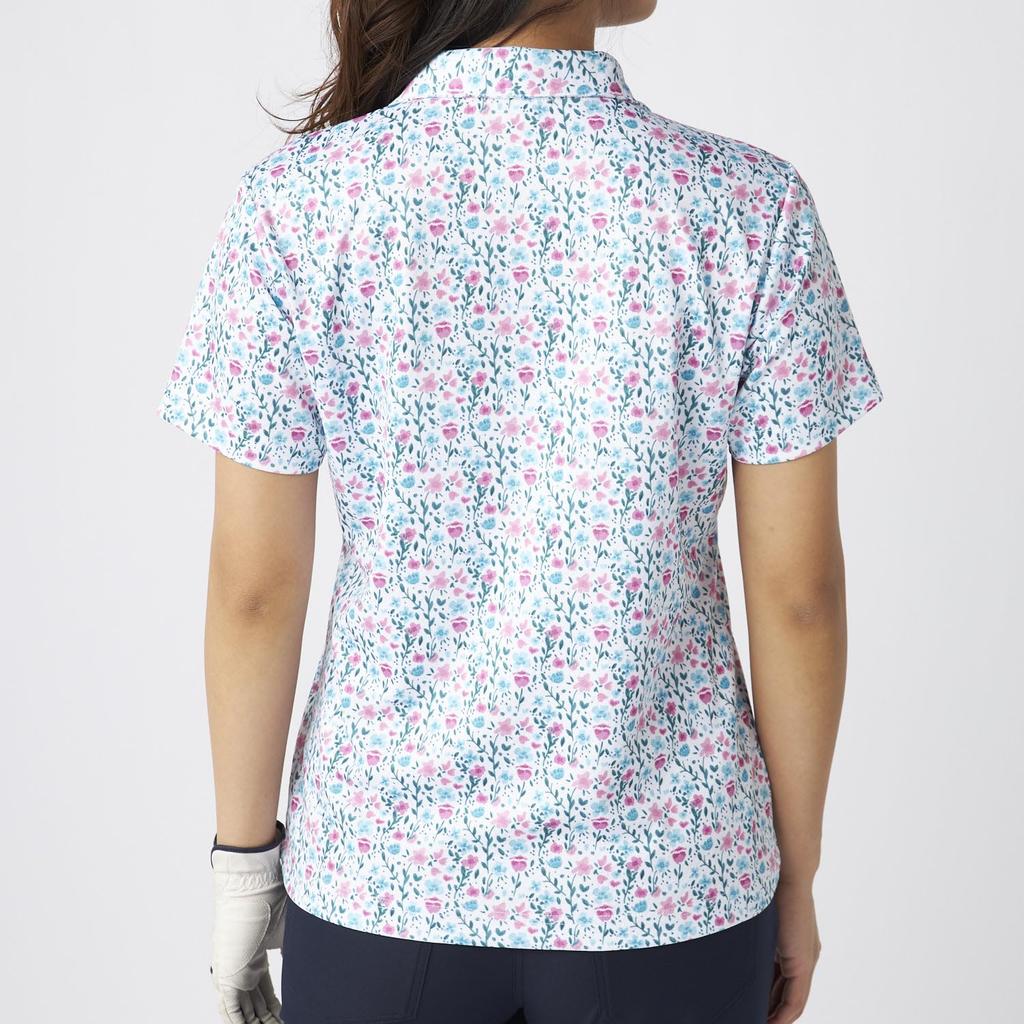 Marie Claire Short Sleeve Pink Women's Half-Zip Shirt,