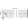 VidaXL Wire Mesh Fence, Decorative Fence Panel, Garden Patio Outdoor Protection Barrier, Green 154093
