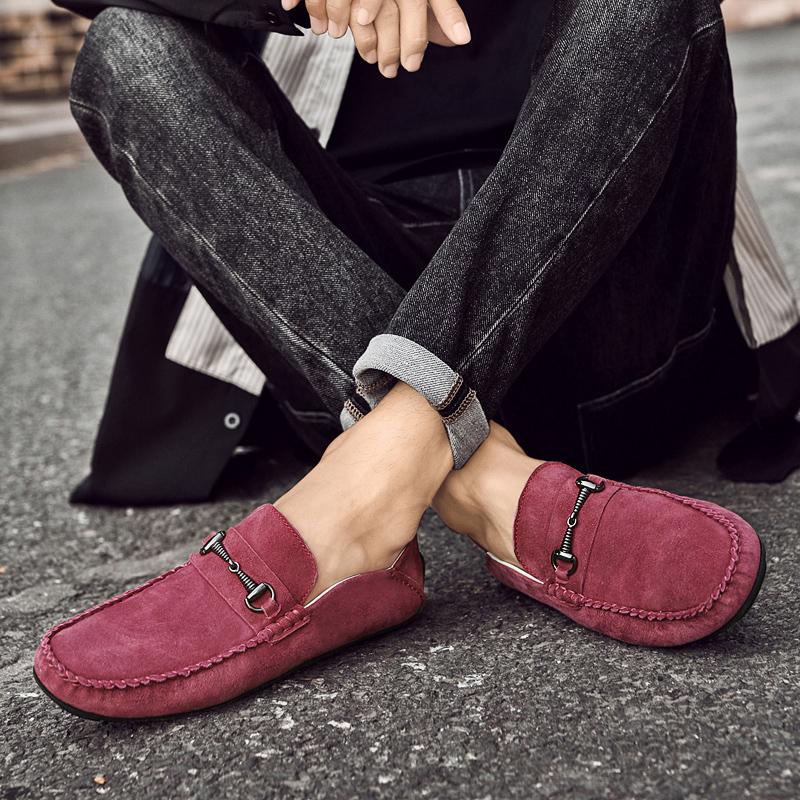 All-match Loafers for Men Soft Sole Social Flats Casual Driving Flats Slip-on Male Moccasins Mens Slip On Dress Footwear