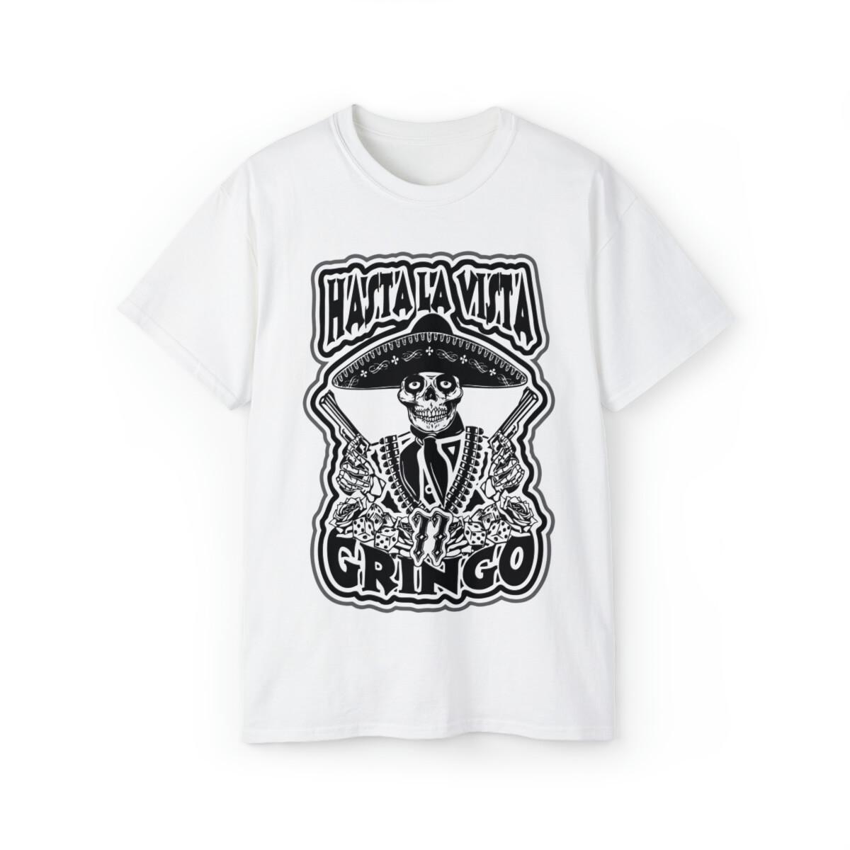 Gangsta t-shirt gun mexican sicario sombrero chicano 5XL 4XL 3XL XXL XL L M S S разноцветный