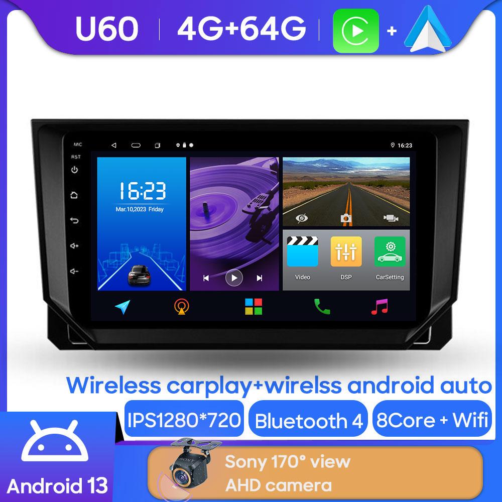 QLED For Seat Ibiza Arona 2017- 2020 Car Radio AI Voice 4G WIFI CarPlay Android Auto GPS Car Multimedia Video Player No 2Din DVD