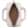 Coach Satchel 19 Letter Logo Zipper Closure Smooth Leather Bowling Bag Shoulder Crossbody Handbag Medium Women Handbags Silver White CT776-SVHA