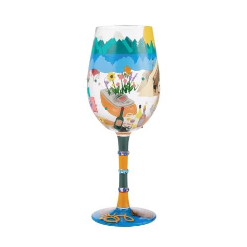 enesco Lolita Wine Glass Glamping 6010893