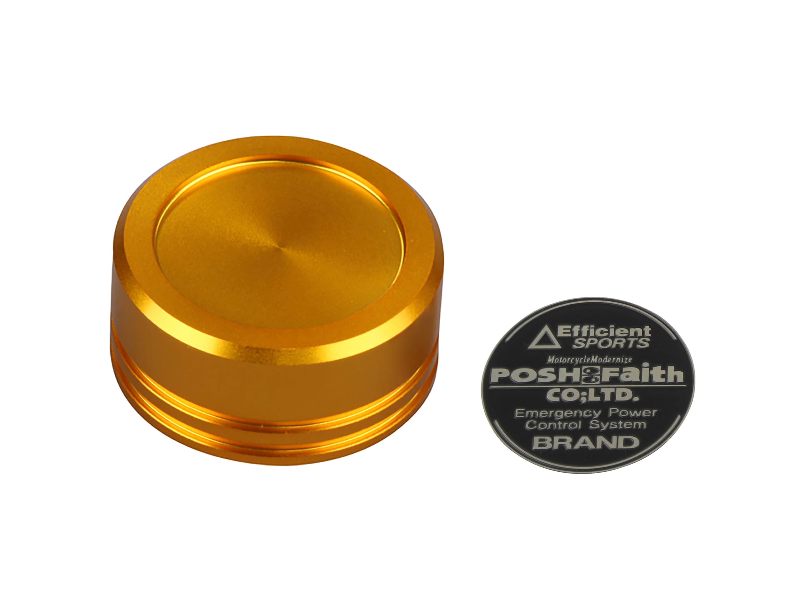 POSH FAITH Motorcycle Parts Master Cylinder Cap for NISSIN Diameter GALESPEED (Outer 38mm) GS15/GS15SR (Gold) 500154-04 золотой