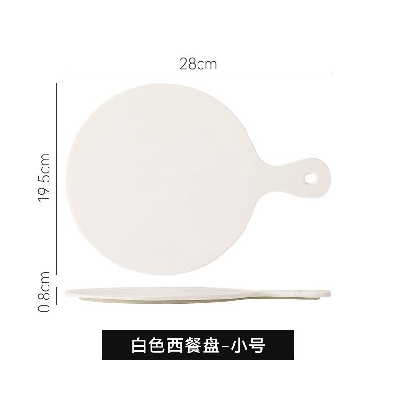 Nordic Ins Light Luxury Style Marble Gold Pattern Irregular Ceramic Tray Pizza Plate Sushi Plate Western Steak Plate