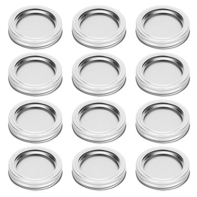 12pcs 70mm Round Regular Mouth SplitType Jar Lid Container Sealing Cover for Spice Honey