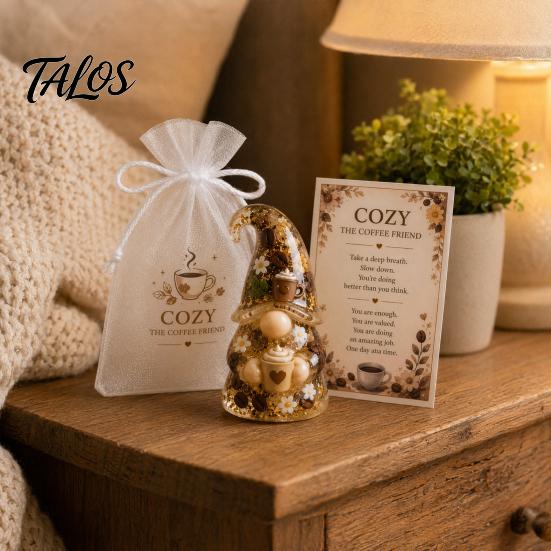 Encouragement Gift for Her Emotional Support Gnome Figure, Ornament with Card And Symbolic Elf Figurine Gauze Bag, Positive Energy Women Decor