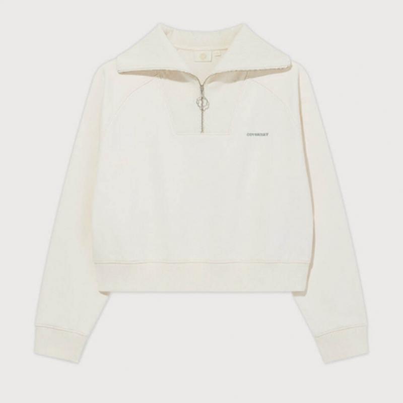 Covernot Women S Half Zip Up SweatShirt B1 Co2501cr92 Bk Iv