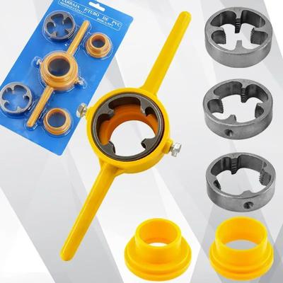 6KS Súprava závitníkov na plastové rúry, 1/2" 3/4" 1" Inštalatérske závitové nástroje Závitník na vodovodné rúry Súprava kľúčov na závitníky, Súprava závitníkov NPT