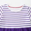 Girls Princess Dress Summer Striped Girls Short Sleeve Dress Fashion Embroidered Children's Dress