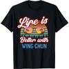 Wing Chun Vintage Sunset. Life Is Better With Wing Chun! T-Shirt
