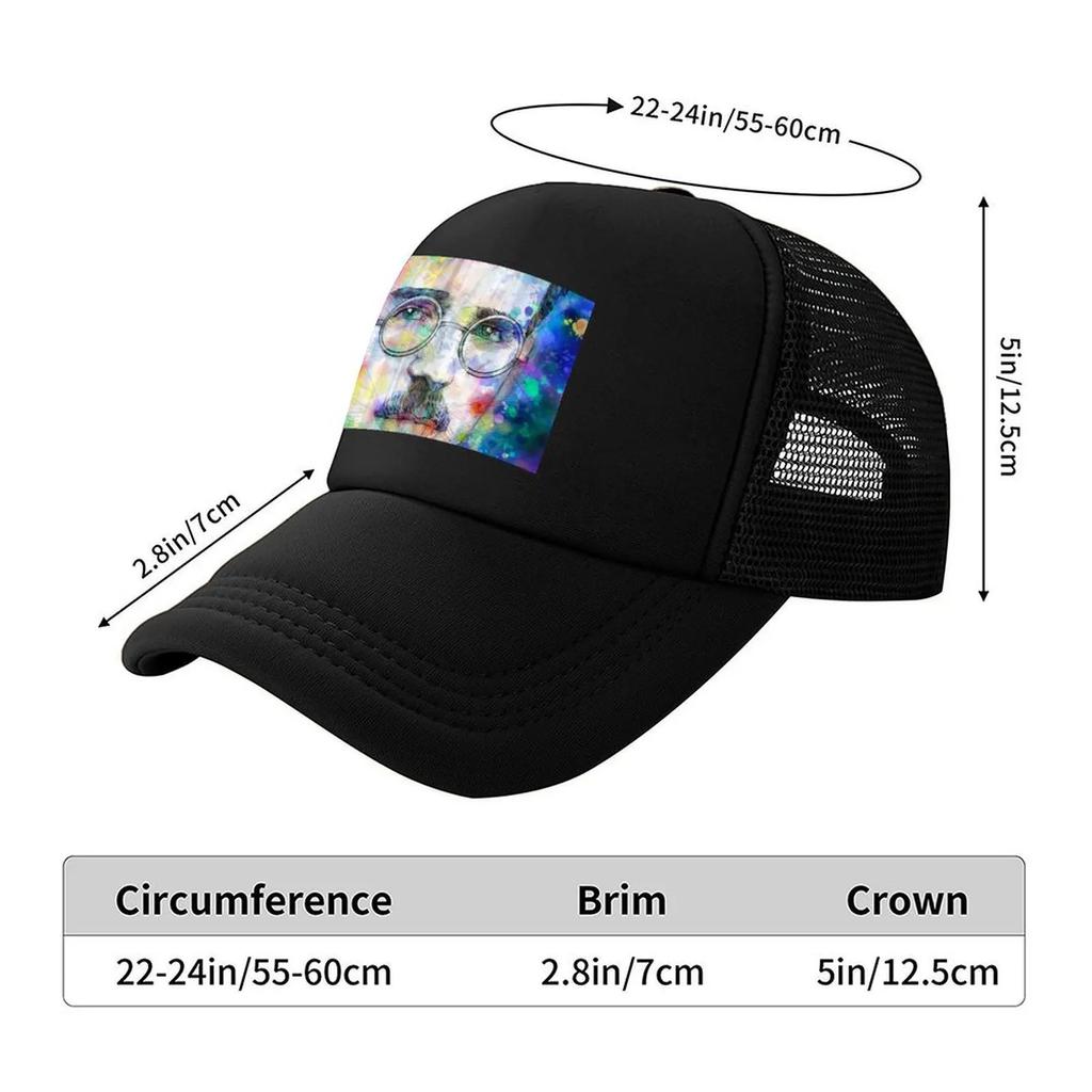 WALTER BENJAMIN Watercolor Portrait 1 Baseball Cap New In Hat Mens Big Size Hat Hip Hop Designer Cap Sun Hats For Women Mens