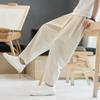 Summer Men's Trousers Cotton Linen Fashion Thin Soft Casual Pants Breathable Loose Shorts Straight Pants Streetwear
