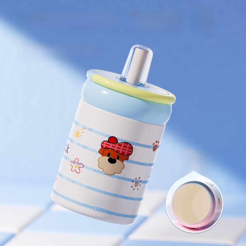 Ceramic Insulated Travel Mug Straw For Women And Students