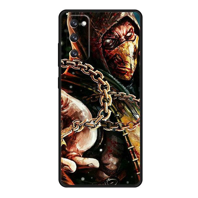 Game Mortal Kombat For Samsung Galaxy S21 Plus S22 Ultra 5g S10 Lite Note 20 10 S8 S20 Fe S9 S10e S7 Bag Phone Case