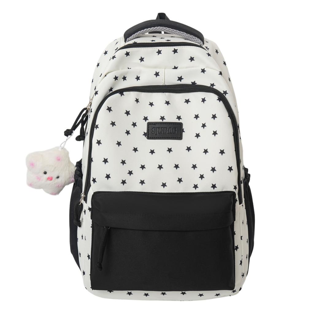 Schoolbag Mori small fresh cute college student schoolbag female contrasting color high value backpack large capacity lightweight casual backpack