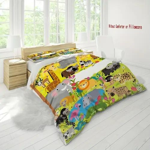 Comforter Giraffe Giraffe Background Theme Suitable For Children Kids And Adults Soft Warm Comfortable Breathable