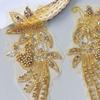 Heavy Industry Gold Mesh Bead Sequined Flower Cloth Sticker Exquisite Dress Skirt Decoration Diy Accessories Clothing Accessories